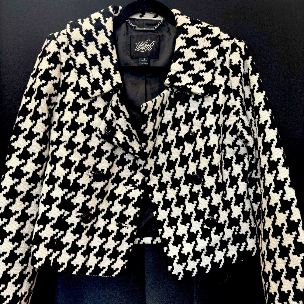 White House Black Market Houndstooth Jacket